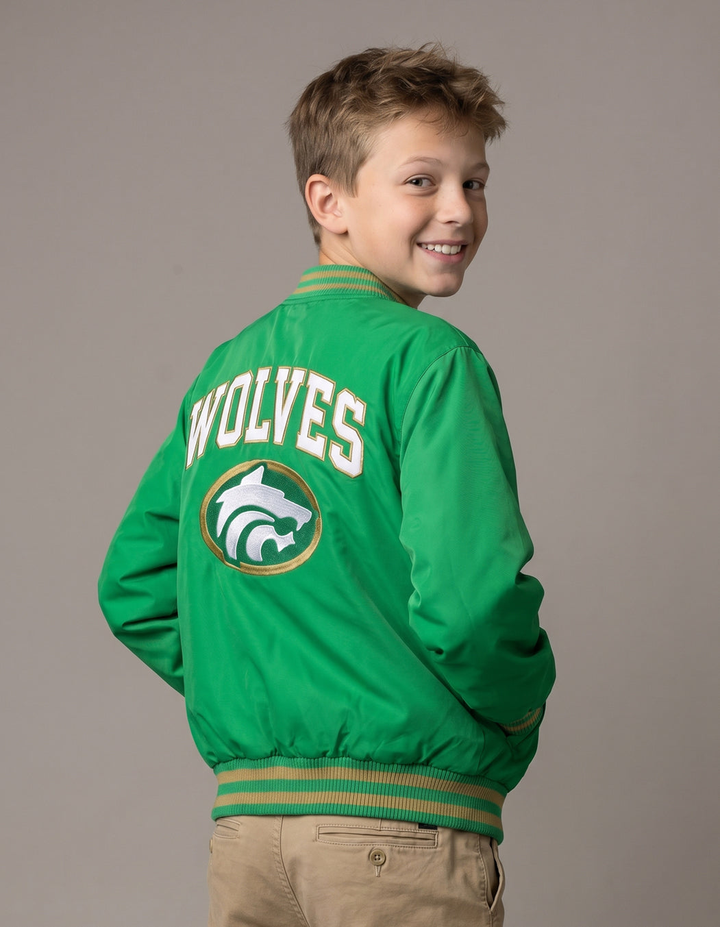 Buford Satin Baseball Jacket_Youth
