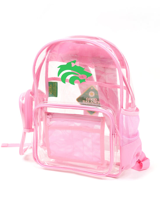 clear mini backpack purse from the store pink Clear Backpack_Small – Good Balance Apparel