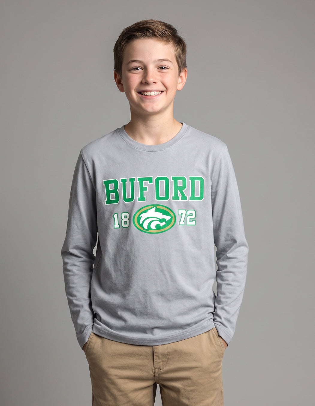 Cotton Long Sleeve Tee-Youth