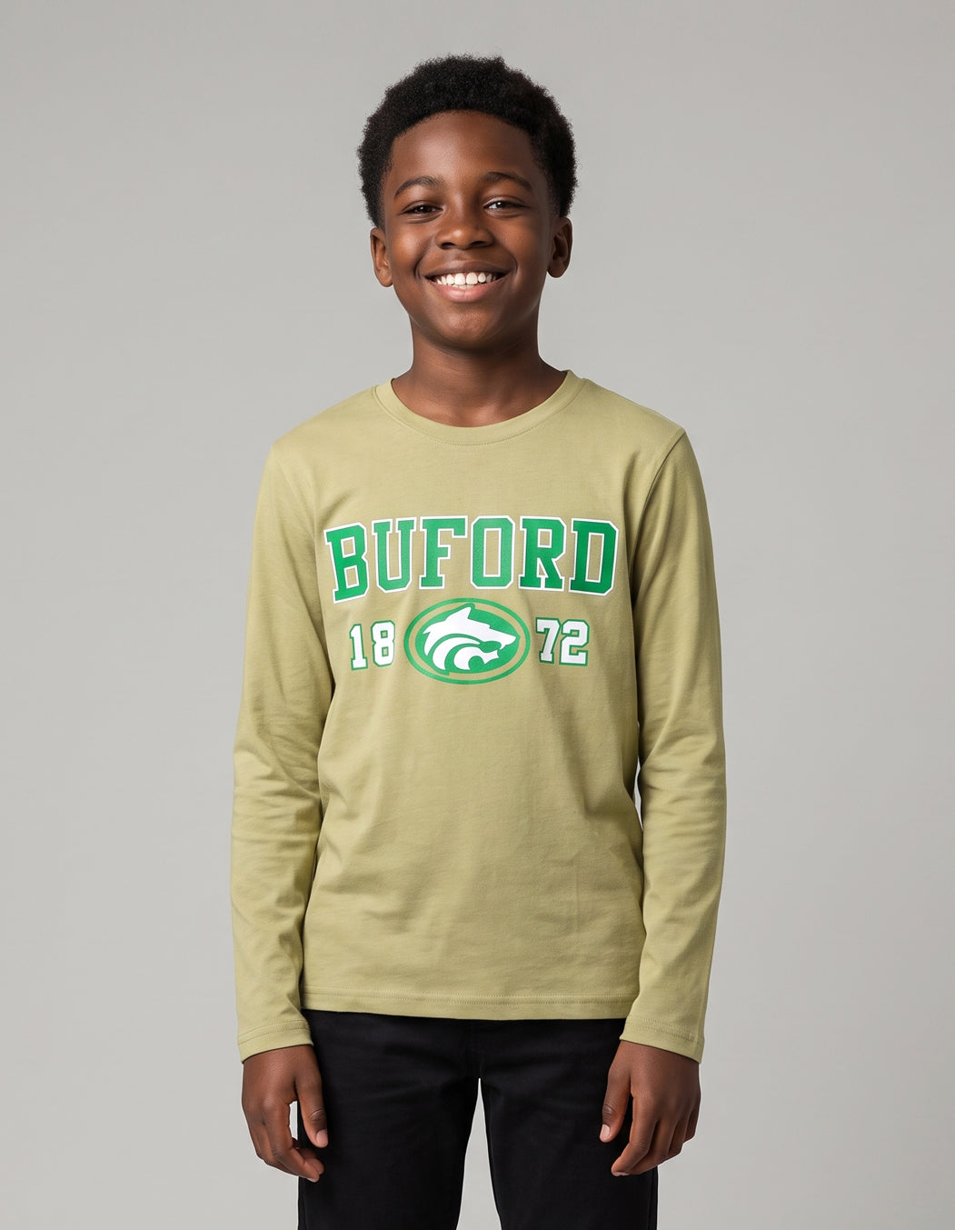 Cotton Long Sleeve Tee-Youth