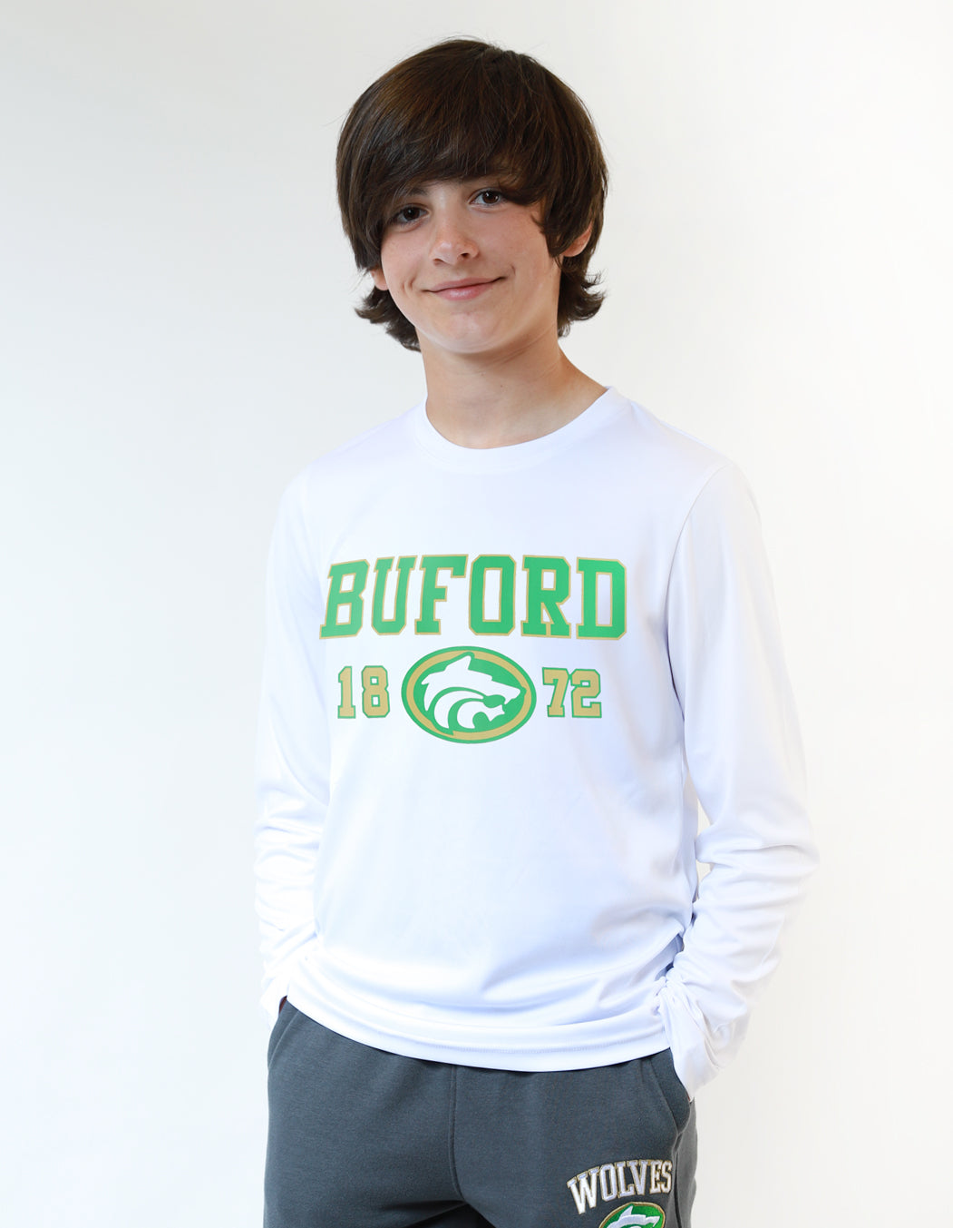 Cotton Long Sleeve Tee-Youth